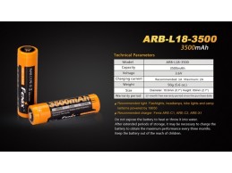 Bateria Fenix 18650 de 3500 mAh ARB-L18-3500