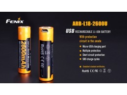 Bateria Fenix 18650 de 2600 mAh ARB-L18-2600U