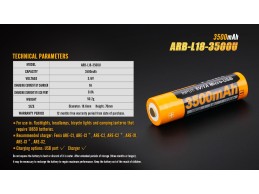 Bateria Fenix 18650 de 3500 mAh ARB-L18-3500U