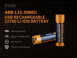 Bateria Fenix 21700 de 5000 mAh ARB-L21-5000U