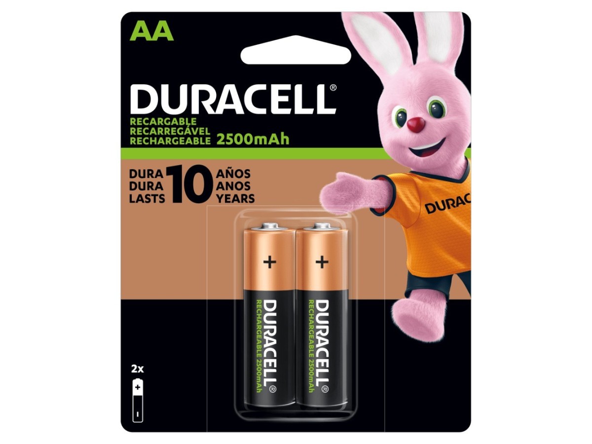 Pilas Duracell AA de 2500 mAh