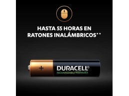 Pilas Recargables Duracell AAA de 900 mAh