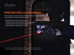 PRE ORDEN Linterna Fenix para pistolas con laser GL22